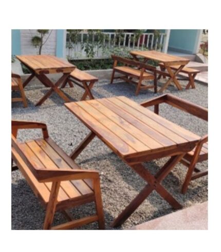 Wooden Restaurant Dining Table Set