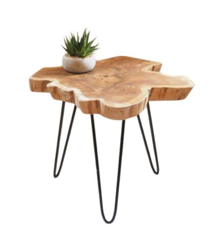 Wooden Log Designed Small Centre Table