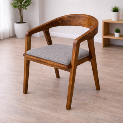 Solid Wood Designer Dining Armchair