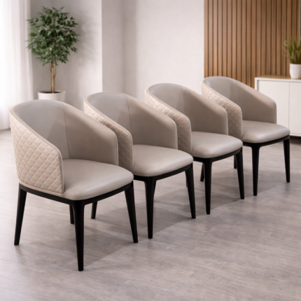 Diamond Quilted Luxury Dining Armchair