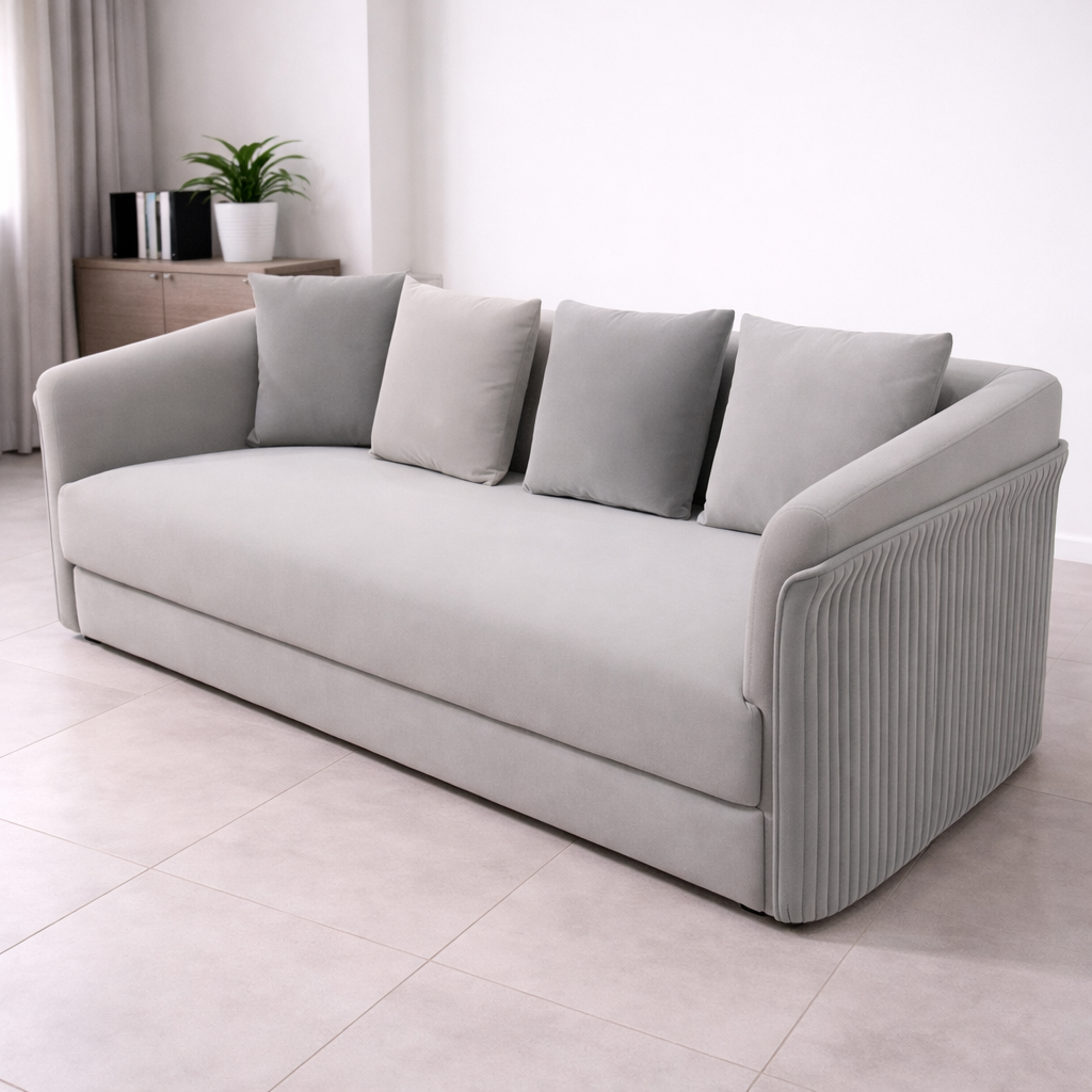 Luxury Channel Arm Three-Seater Sofa Luxury Channel Arm Three-Seater Sofa