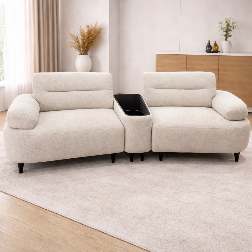 Modern Modular Lounge Sofa with Center Console Modern Modular Lounge Sofa with Center Console